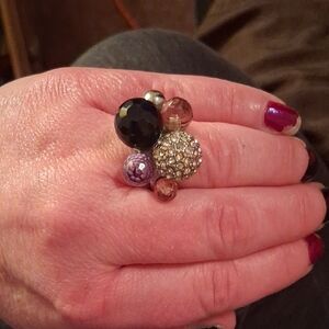 Elegant Multi-Color Statement Ring